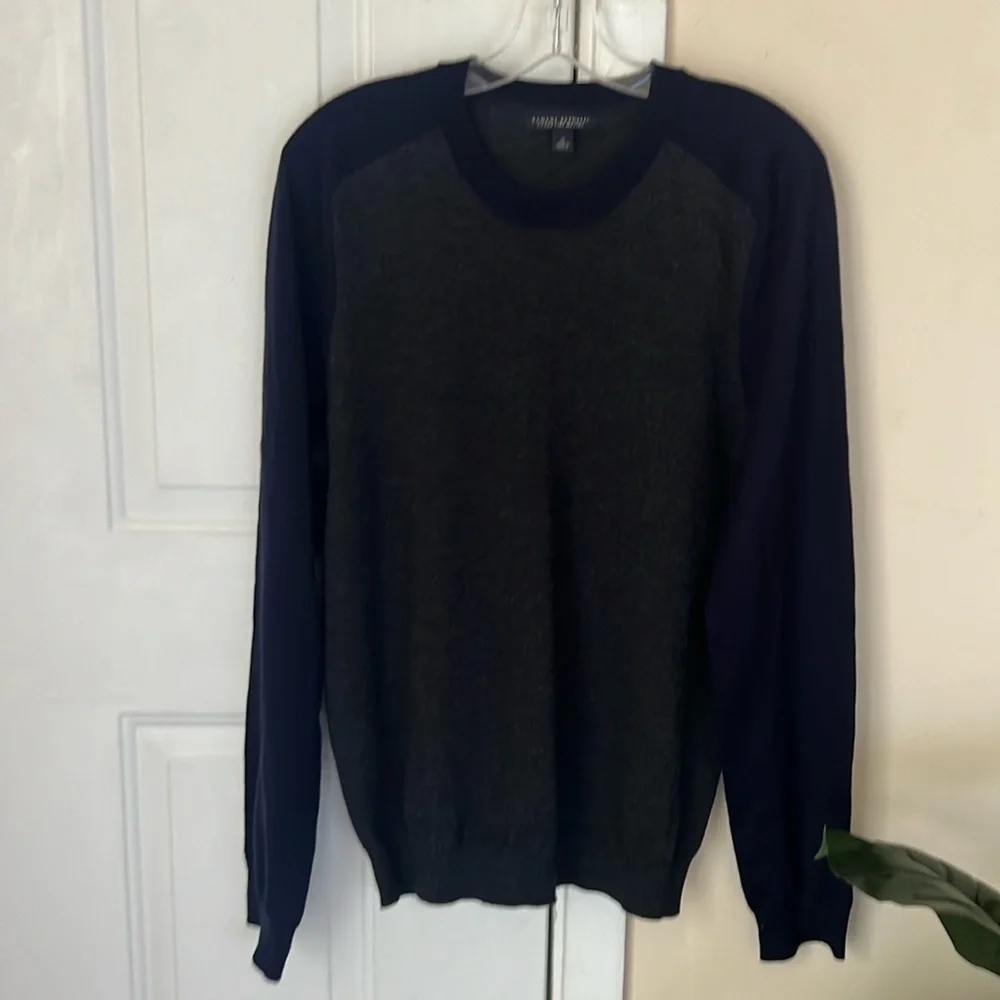 Banana Republic Extra Crew Neck‎ Fine Marino Wool Pullover Sweater Size M